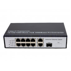 OHZ-1G1F-8E 千兆1光10電SFP光電轉換器 1光8電SFP光電轉換器 千兆SFP光纖轉換器